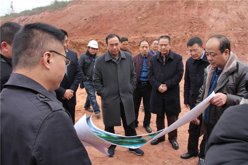 市委副書記、市長趙輝視察華強(qiáng)溝水庫工程建設(shè)