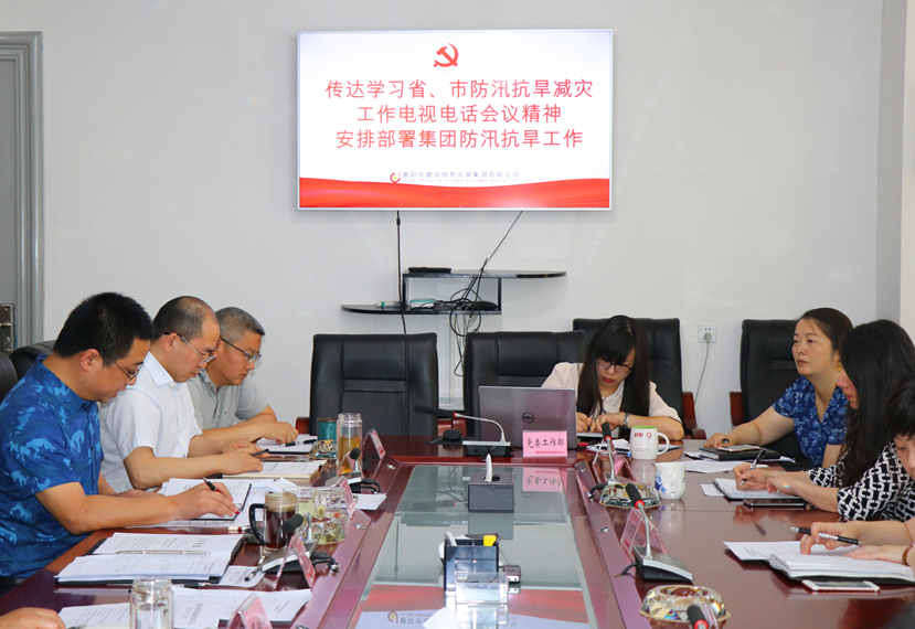 集團公司召開黨委（擴大）會，傳達學習省、市防汛抗旱減災工作電視電話會議精神