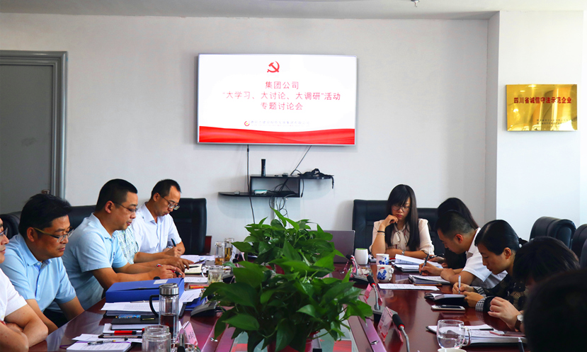 集團(tuán)公司黨委組織召開“大學(xué)習(xí)、大討論、大調(diào)研”專題討論會(huì)