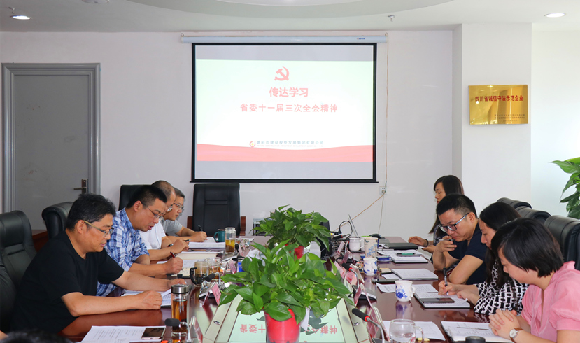集團(tuán)公司黨委書記、董事長姜俊宣講省委十一屆三次全會(huì)精神
